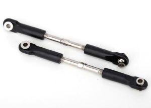 Turnbuckles 82mm (2) Adjustable Steel Front Camber Links - Traxxas TRX3643