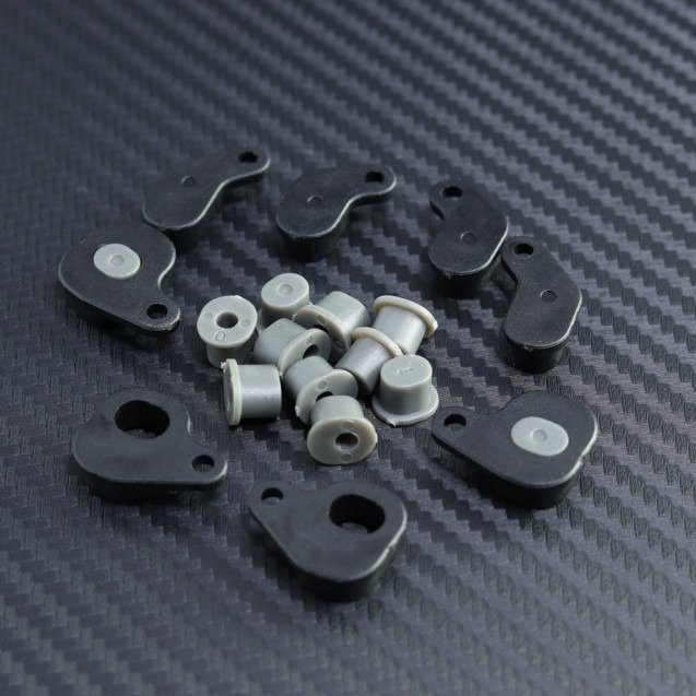 Upper Arms Inserts Front and Rear (Grey), Full Set for Mayako MX8 (-22-25) 1 Upper Arms Inserts Front and Rear (Grey), Full Set for Mayako MX8 (-22-25)