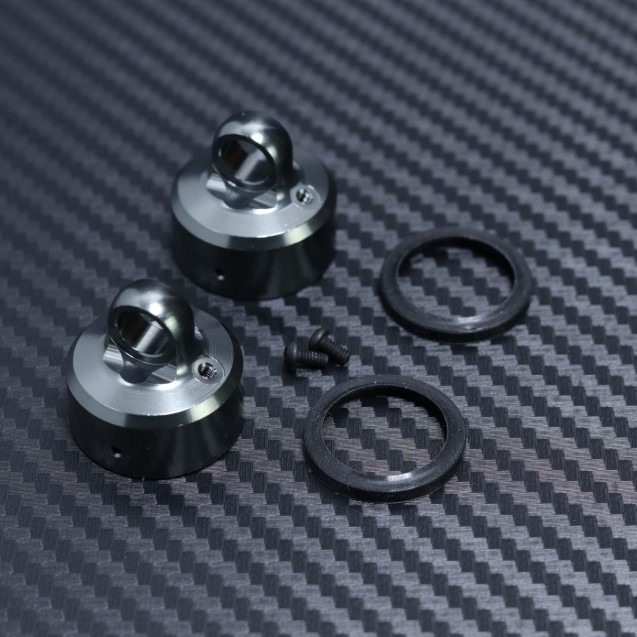 Vented LCG Shock Cap with Emulsion Gasket 2pcs for Mayako MX8 (-22-26) - MYB0131-01 1 Vented LCG Shock Cap with Emulsion Gasket 2pcs for Mayako MX8 (-22-26) - MYB0131-01