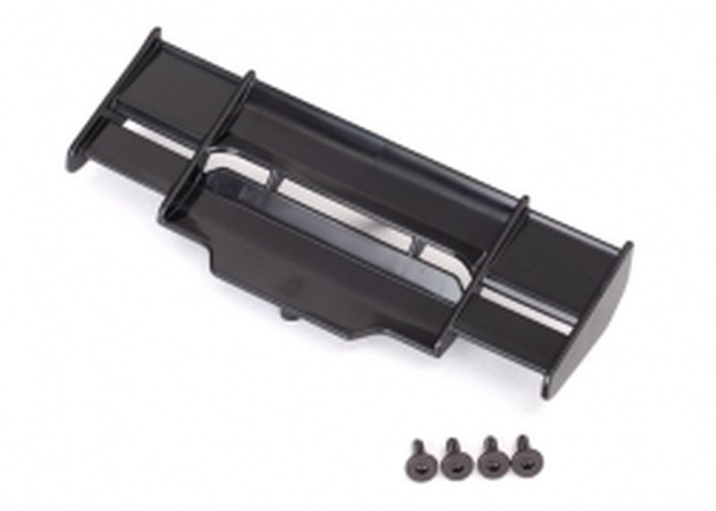 Wing Rustler 4X4 Black Rear with Screws - Traxxas 6721 1 Wing Rustler 4X4 Black Rear with Screws - Traxxas 6721