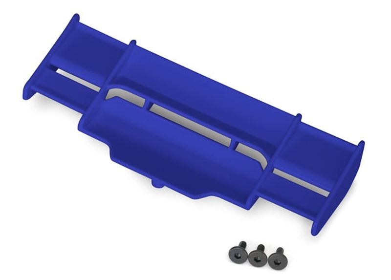 Wing Rustler 4X4 Blue Rear with Screws - Traxxas 6721X 1 Wing Rustler 4X4 Blue Rear with Screws - Traxxas 6721X