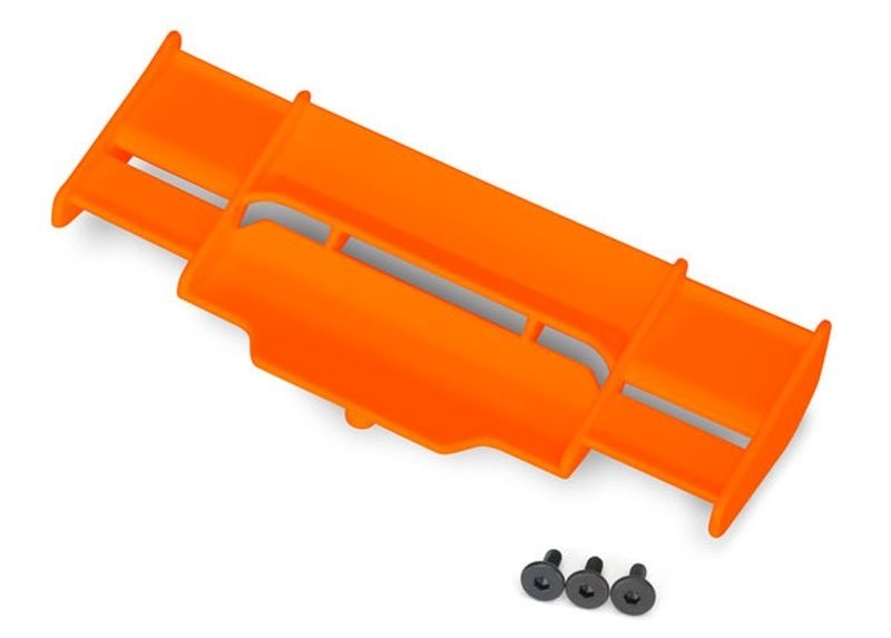 Wing Rustler 4X4 Orange Rear with Screws - Traxxas 6721T 1 Wing Rustler 4X4 Orange Rear with Screws - Traxxas 6721T