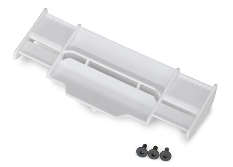Wing Rustler 4X4 White Rear with Screws - Traxxas 6721A 1 Wing Rustler 4X4 White Rear with Screws - Traxxas 6721A
