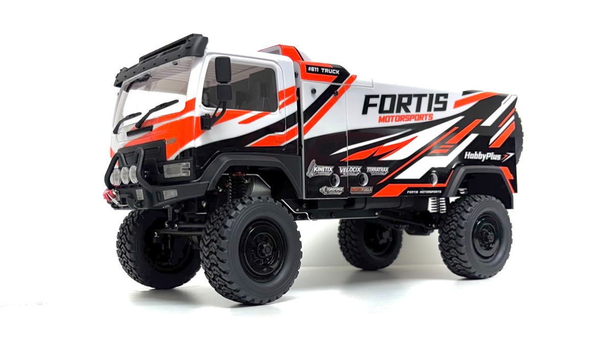 Hobby Plus DKR-4 Fortis 1:18 4WD Rally Truck Harjadega RTR Valge #HBP1810810-WH 2 Hobby-Plus-1-18-DKR-4-Fortis-Rally-Truck-brushed-RTR-White-HBP1810810-WH-b-0