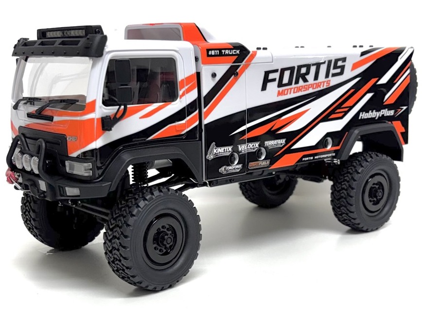 Hobby Plus DKR-4 Fortis 1:18 4WD Rally Truck Harjadega RTR Valge #HBP1810810-WH 1 Hobby Plus DKR-4 Fortis 1:18 4WD Rally Truck Brushed RTR White body