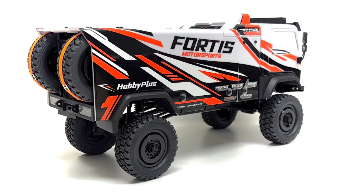 Hobby Plus DKR-4 Fortis 1:18 4WD Rally Truck Harjadega RTR Valge #HBP1810810-WH 3 Hobby-Plus-1-18-DKR-4-Fortis-Rally-Truck-brushed-RTR-White-HBP1810810-WH-b-2