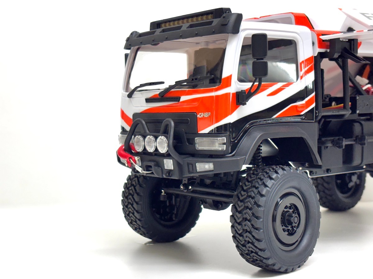 Hobby Plus DKR-4 Fortis 1:18 4WD Rally Truck Harjadega RTR Valge #HBP1810810-WH 7 Hobby-Plus-1-18-DKR-4-Fortis-Rally-Truck-brushed-RTR-White-HBP1810810-WH-b-6