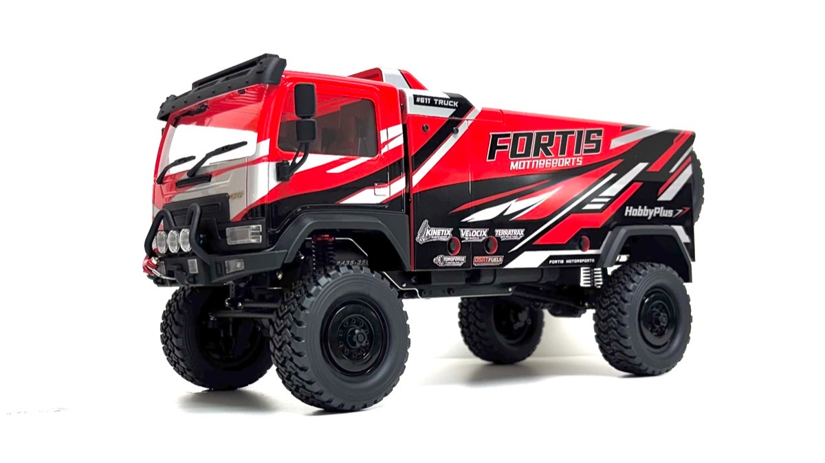 Hobby Plus DKR-4 Fortis 1:18 4WD Harjavaba Rally Truck RTR Punane #HBP1810820-RD 2 Hobby-Plus-1-18-DKR-4-Fortis-Rally-Truck-brushless-RTR-Red-HBP1810820-RD-b-0