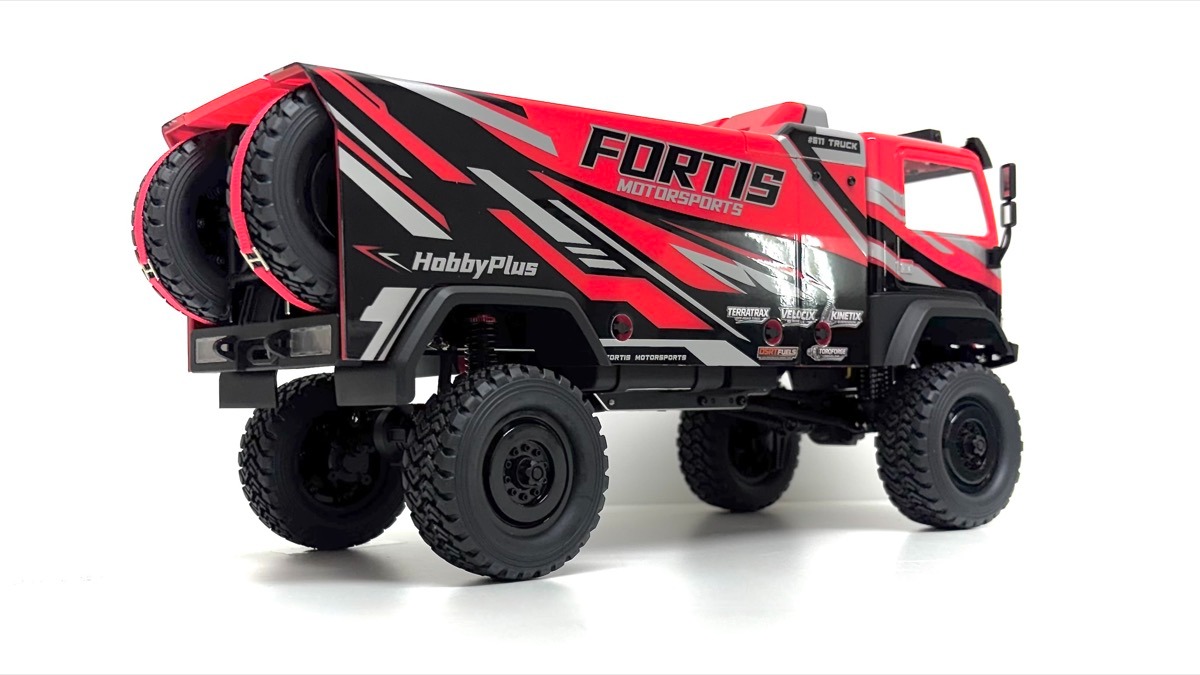 Hobby Plus DKR-4 Fortis 1:18 4WD Harjavaba Rally Truck RTR Punane #HBP1810820-RD 6 Hobby-Plus-1-18-DKR-4-Fortis-Rally-Truck-brushless-RTR-Red-HBP1810820-RD-b-5