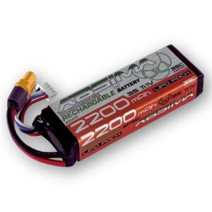 Absima 2200mAh 35C 11.1V 3S LiPo battery with XT60 plug - 1610172