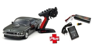 Kyosho 1969 Ford Mustang Boss 429 Black Jade - Fazer Mk2 FZ02L - 1:10 4WD RTR Full Set with battery and charger