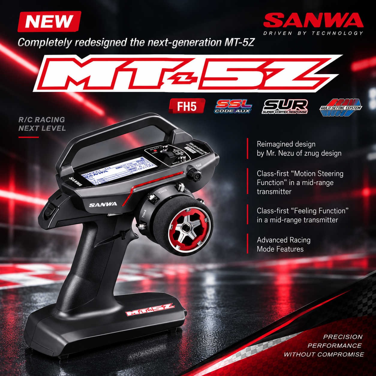 Sanwa MT-5Z FH5 with RX493i Receiver 4 sanwa-mt-5z-fh5-transmitter-4