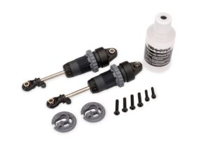 Shock Set Long GTR 1:10 (2) - Steel Gray - Traxxas 7461-STGRY