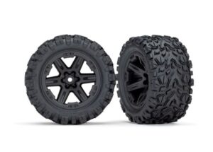 Traxxas Tires RXT 2.8" Black Wheels & Talon EXT Tires (2) - 6773