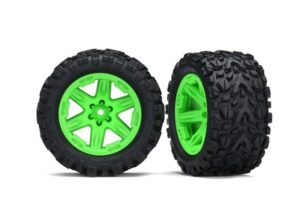 Traxxas Tires RXT 2.8" Green Wheels & Talon EXT Tires (2) - 6773G