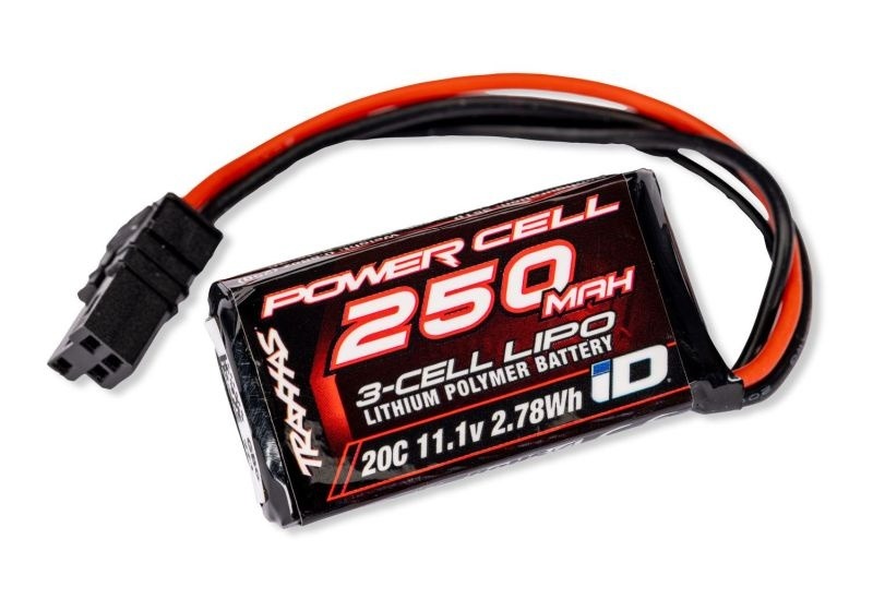 TRAXXAS LiPo Power Cell aku 250 mAh, 11,1 V, 3S (mudelile 1/18 TXC-4M) 1 TRX2826