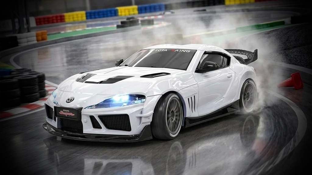 Absima Toyota Supra 1:43 4WD Drift Car RTR – White 3 absima-toyota-supra-1-43-4wd-drift-car-rtr-white-10043-3