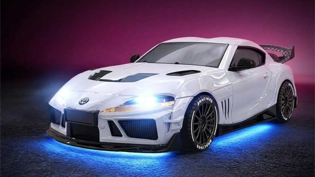 Absima Toyota Supra 1:43 4WD Drift Car RTR – White 5 absima-toyota-supra-1-43-4wd-drift-car-rtr-white-10043-5