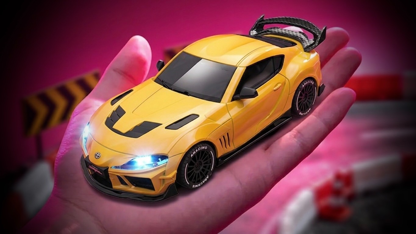 Absima Toyota Supra 1:43 4WD Drift Car RTR – Yellow 4 absima-toyota-supra-1-43-4wd-drift-car-rtr-yellow-10044-4