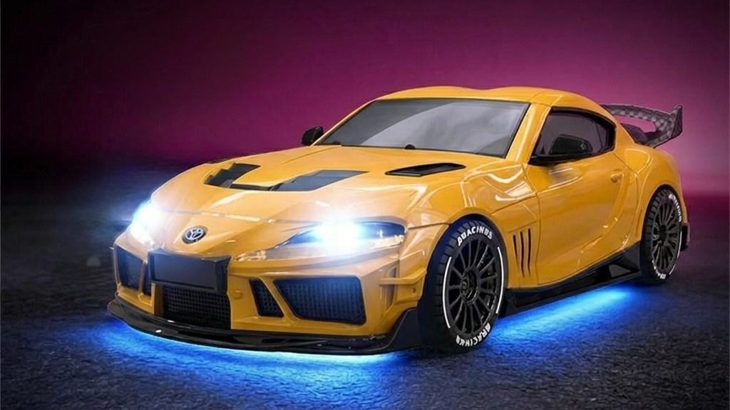 Absima Toyota Supra 1:43 4WD Drift Car RTR – Yellow 5 absima-toyota-supra-1-43-4wd-drift-car-rtr-yellow-10044-5