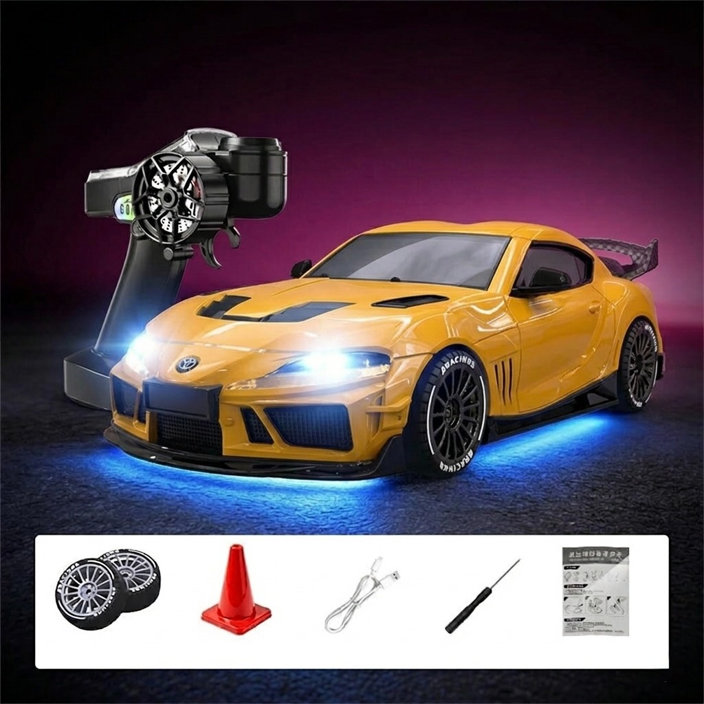 Absima Toyota Supra 1:43 4WD Drift Car RTR – Yellow 7 absima-toyota-supra-1-43-4wd-drift-car-rtr-yellow-10044-7