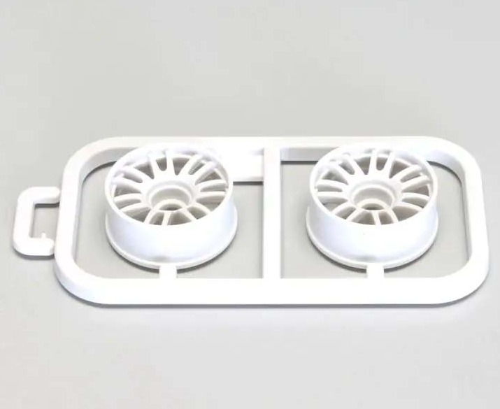 Kyosho Mini-Z RWD Veljed RE30 Kitsas +2mm (2) - Valge 1 kyosho-mzh131w-n2b