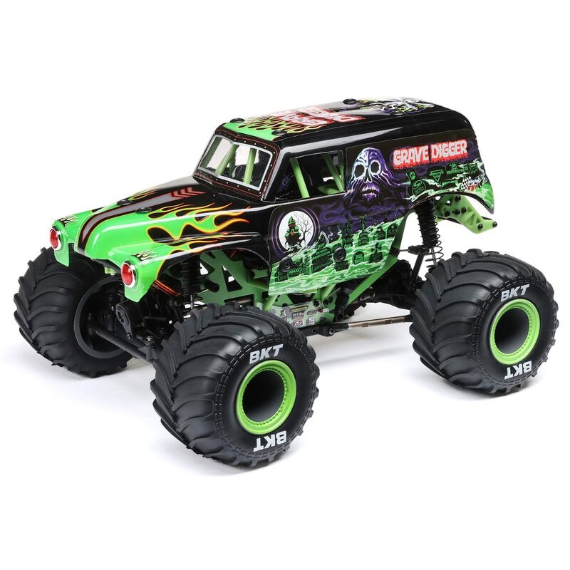 Losi 1:18 4x4 Monster Truck RTR Brushed - Grave Digger 1 losi-mini-lmt-grave-digger-1