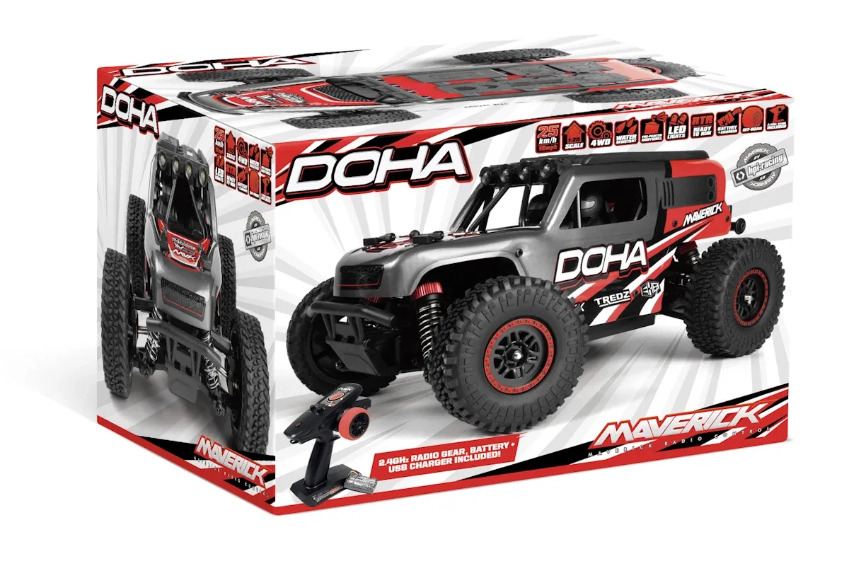Maverick RC Maverick Doha 1/20 4WD Electric Truck - Punane 2 maverick-rc-maverick-doha-1-20-4wd-electric-truck-red-2