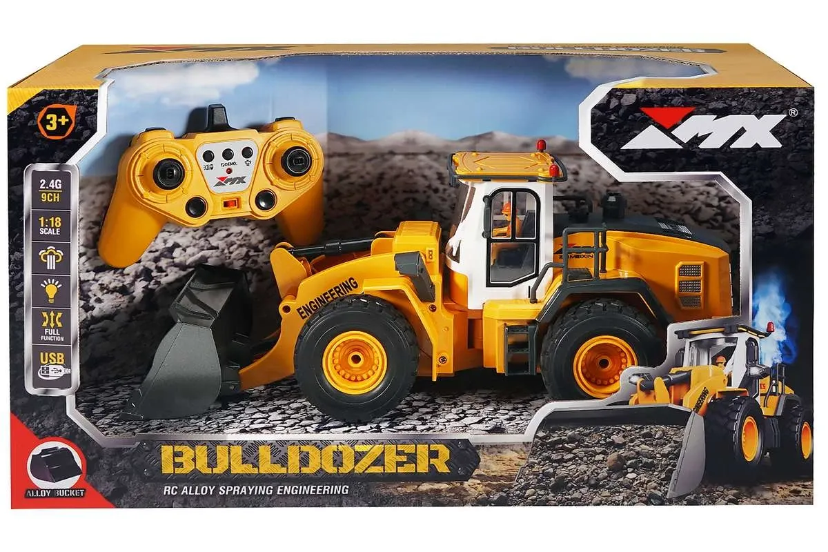 MX R/C Constructions 1:18 RC Bulldozer 2.4GHz 9CH 2 mx-r-c-constructions-1-18-rc-bulldozer-2-4ghz-9ch-2