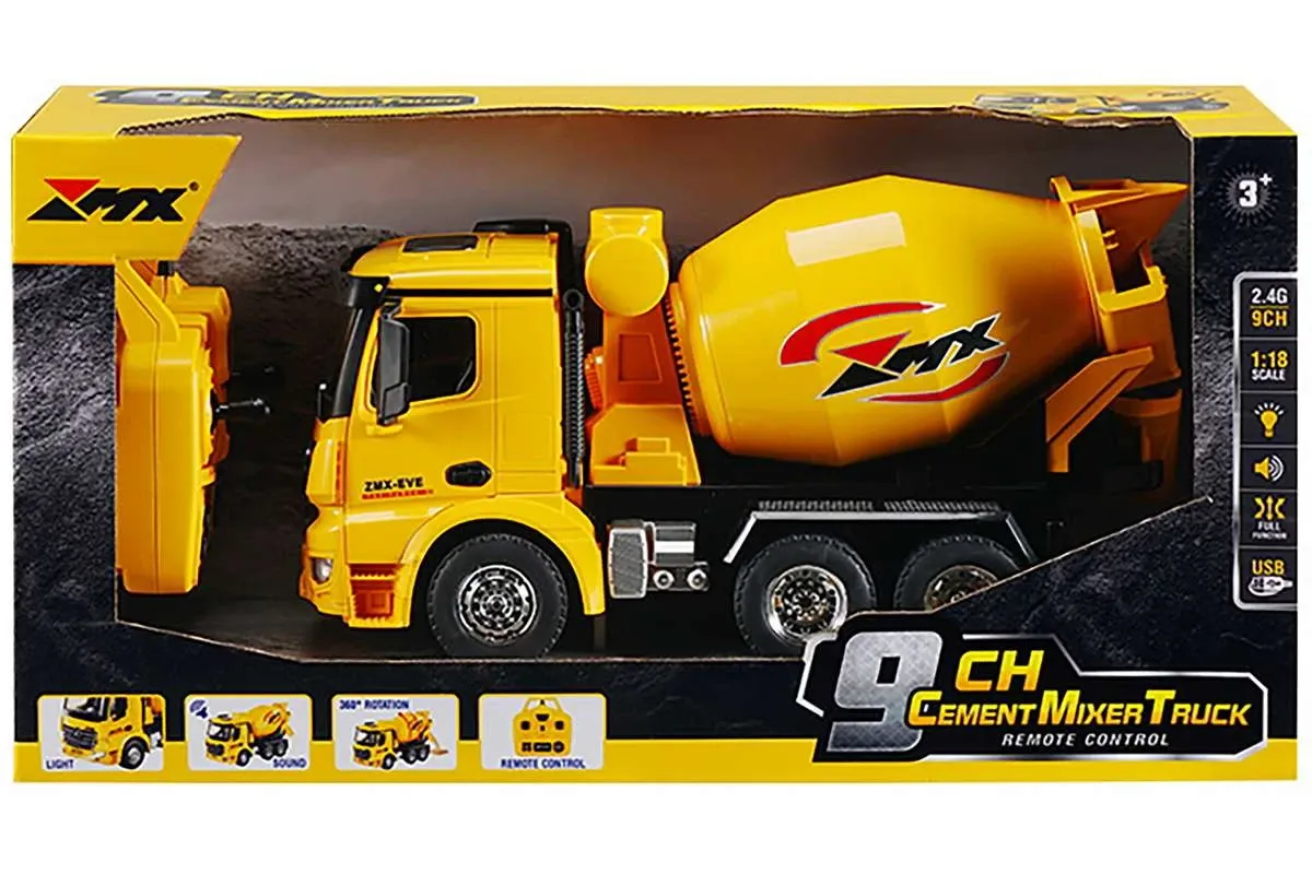 MX R/C Constructions 1:18 Cement Mixer 2.4GHz 3.7V 9CH 2 mx-rc-constructions-1-18-cement-mixer-24ghz-37v-9ch-2