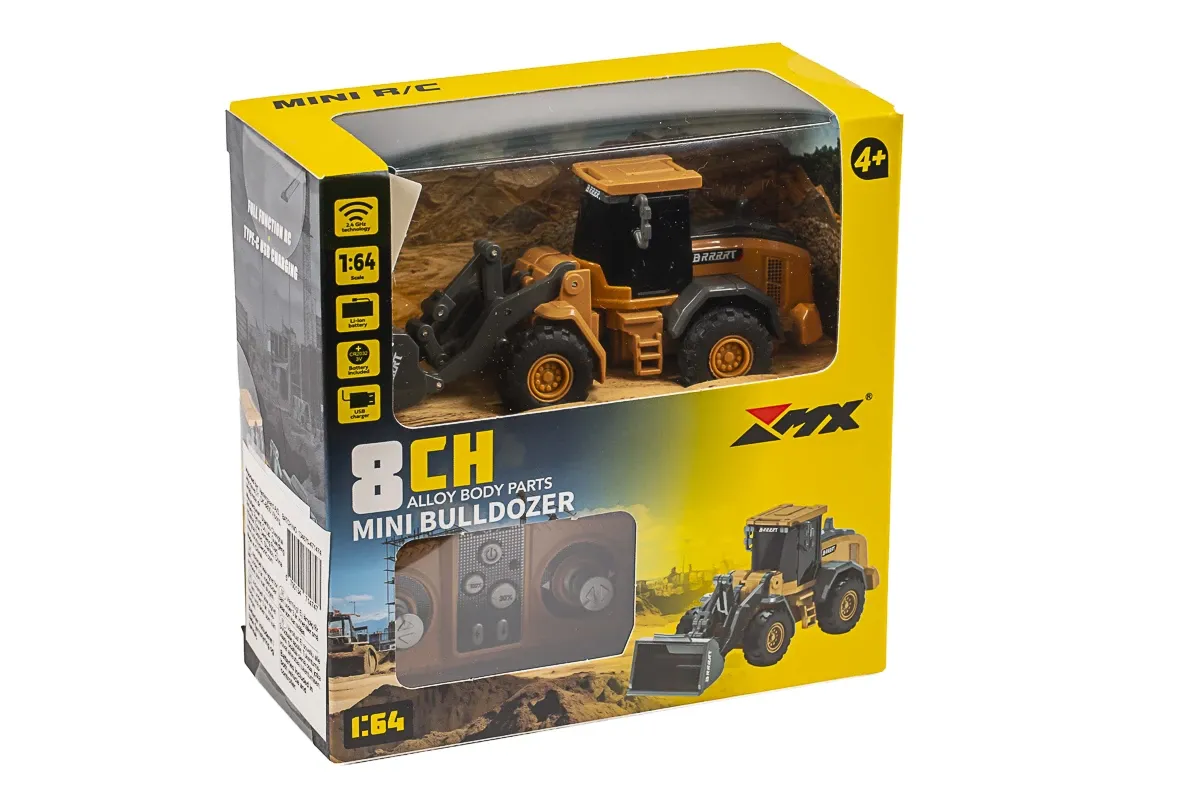 MX R/C Constructions 1:64 RC Bulldozer 2,4GHz 3,7V Li-Ion, 8CH 2 mx-rc-constructions-1-64-rc-bulldoser-24ghz-8ch-2
